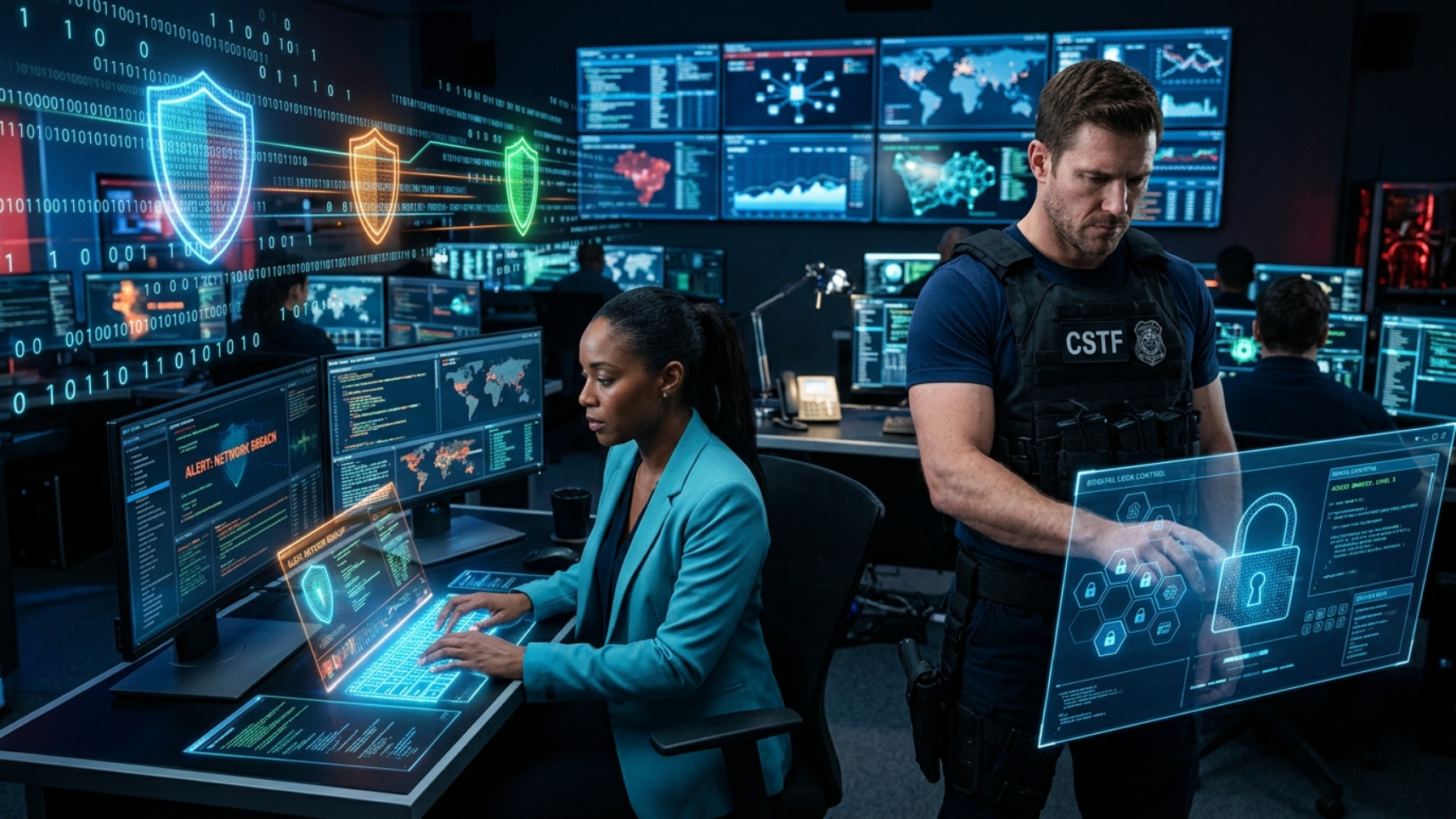 SSL security protecting a website